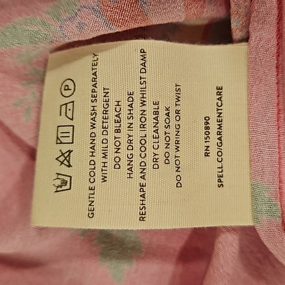 💕SPELL & THE GYPSY💕 Solstice Boho Midi Dress ~ Salsa Rose Large - Picture 16 of 16